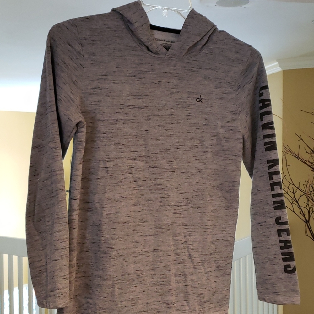 Calvin Klein hooded long sleeve shirt